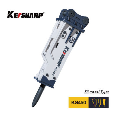 190mm Chiesel đường kính KS450 loại im tiếng Hydraulic Breaker cho 45-55 tấn Excavator