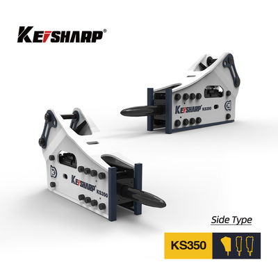 KS350 loại bên Hydraulic Breaker 165mm Chisel 150-300bpm Excavator Rock Breaker