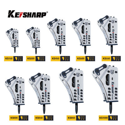 Máy đào gắn bên loại Hydraulic Breaker với đường kính chisel 190mm
