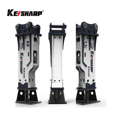 KS550 200mm Chisel Box Type Excavator Hydraulic Breakers cho khai thác mỏ / luyện kim