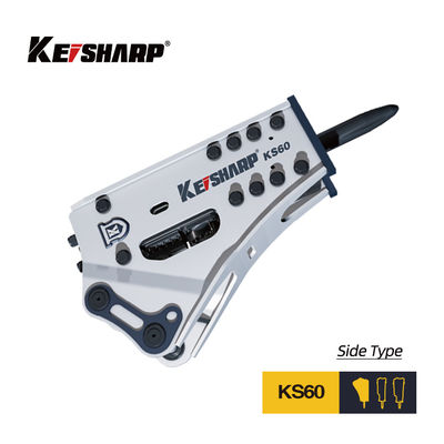 KS60 loại bên 53mm Chiel đường kính máy phá thủy lực Match 2.5-4.5ton Excavator