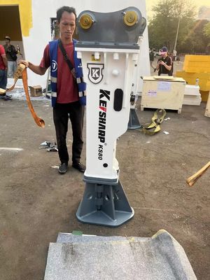 68mm Chiel đường kính Hydraulic Breaker 110-140 Bar áp suất hoạt động