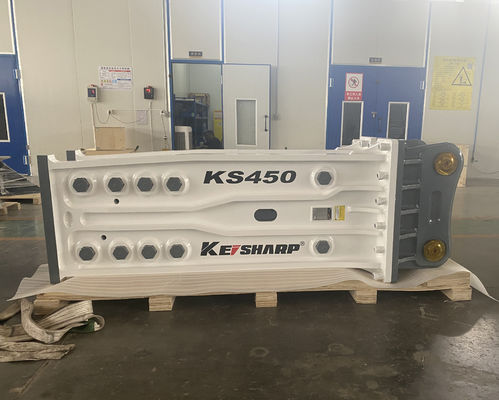 KS450 Top Type 190mm Chisel Excavator Hydraulic Rock Breaker Cho Đường sắt / Kiến trúc