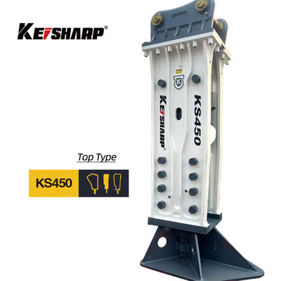 KS450 Top Type 190mm Chisel Excavator Hydraulic Rock Breaker Cho Đường sắt / Kiến trúc
