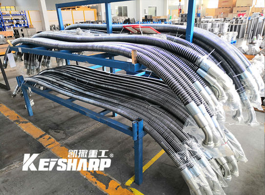 Máy đào Hydraulic Rock Breaker Piping Kit Pipe Clamp Hydraulic Oil Hose Piping