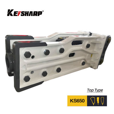 Đối với công việc phá hủy KS650 Excavator Hydraulic Breakers Excavator Attachment