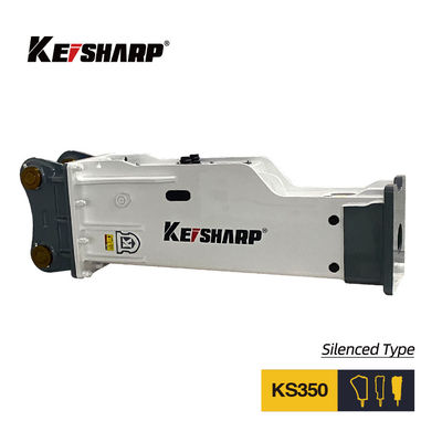 Đối với máy đào 35-40 tấn KS350 loại im lặng Hydraulic Rock Breaker 165mm Chisel