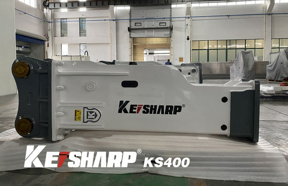 KS400 loại im lặng Hydraulic Breaker 175mm Chiel Diameter phù hợp 40 ~ 50 Ton Excavator