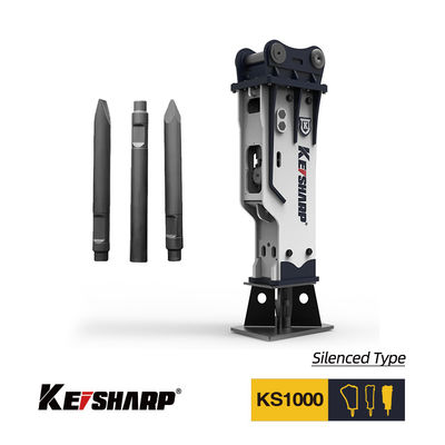 KS1000 Box Type Hydraulic Breaker Diameter 255mm Chisel cho máy đào 90-160 tấn