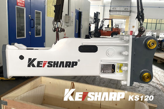KS550 200mm Chisel Box Type Excavator Hydraulic Breakers cho khai thác mỏ / luyện kim