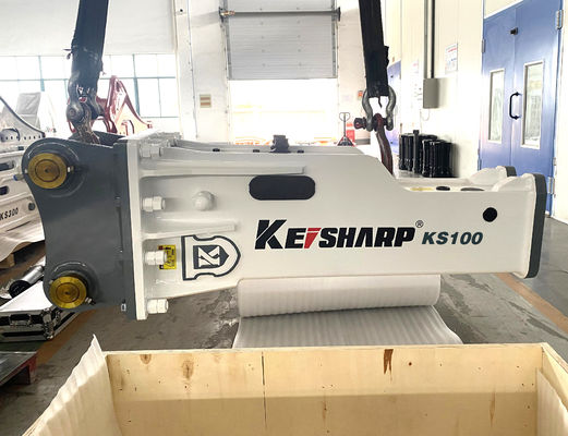 KS550 200mm Chisel Box Type Excavator Hydraulic Breakers cho khai thác mỏ / luyện kim