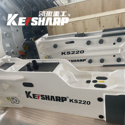 KS220 Bấm tắt / Bên cạnh / Đầu loại Hydraulic Breaker Hammer cho máy đào
