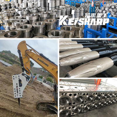 CE ISO Excavator Hydraulic Breakers Phụ tùng phụ tùng Hydraulic Silenced Type