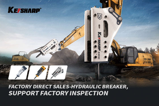 KS600 Keisharp loại làm câm máy đập thủy lực búa KS60 KS80 KS100