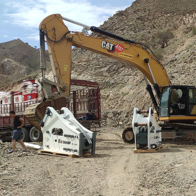 Heavy Hydraulic Stone Breaker cho 50-60ton Excavator Guide / Hình dạng không đều