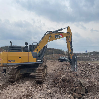 5350 Kg Heavy Hydraulic Rock Breaker chống mòn hợp kim 195mm Chisel Rock Breaker