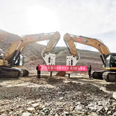 5350 Kg Heavy Hydraulic Rock Breaker chống mòn hợp kim 195mm Chisel Rock Breaker