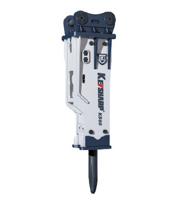 KS60 loại im lặng Hydraulic Excavator Breaker 53mm Diameter Chisel