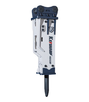 KS220 loại im lặng Hydraulic Excavator Breaker 140mm đường kính chisel