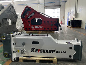KS150 150-170 Bar Hydraulic Breaker với 100mm Chisel