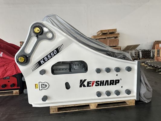 KS550 loại bên Hydraulic Breaker với 200mm Chisel Match 50-55t Excavator