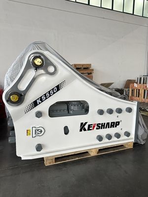 KS550 loại bên Hydraulic Breaker với đường kính 200mm Chisel cho máy đào xây dựng đường