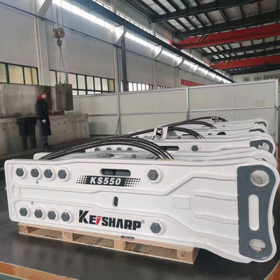 KS550 Top Type Rock Hydraulic Breaker Machine 200mm Diameter Chisel