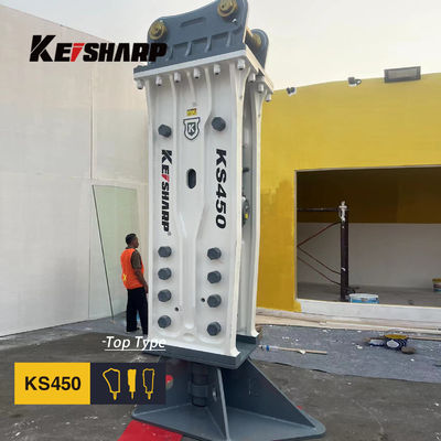 KS450 Excavator Hydraulic Breakers Heavy-Duty Demolition Các loại đầu tiên Cap gắn máy phá vỡ