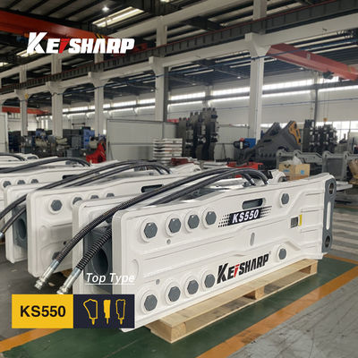 KS550 Top Type Rock Hydraulic Breaker Machine 200mm Diameter Chisel