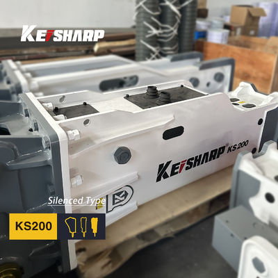KS200 Top Type Hydraulic Breaker 135mm Diameter Chisel cho máy đào 18-22 tấn